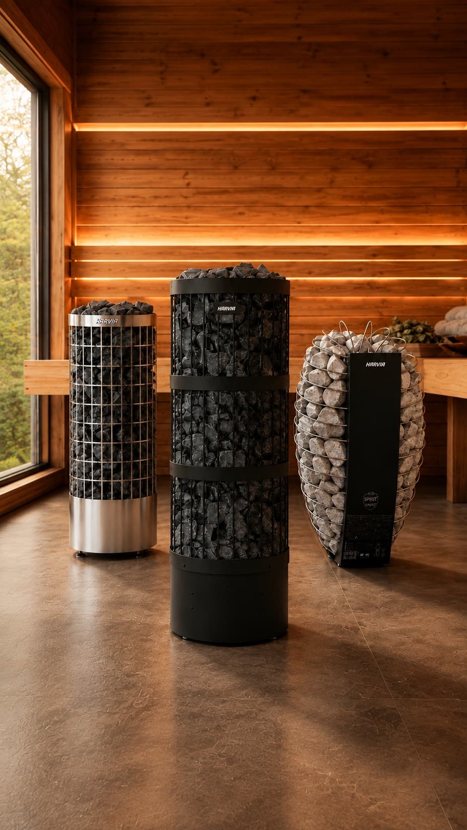 Heaters for the Regenerum sauna line